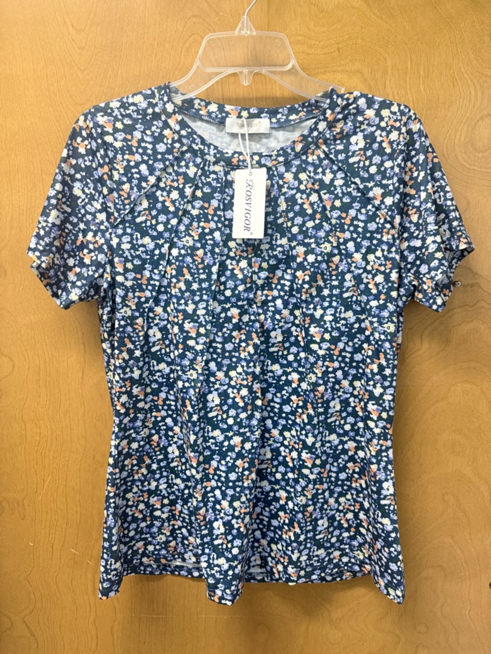 Navy Floral Short Sleeve Tee